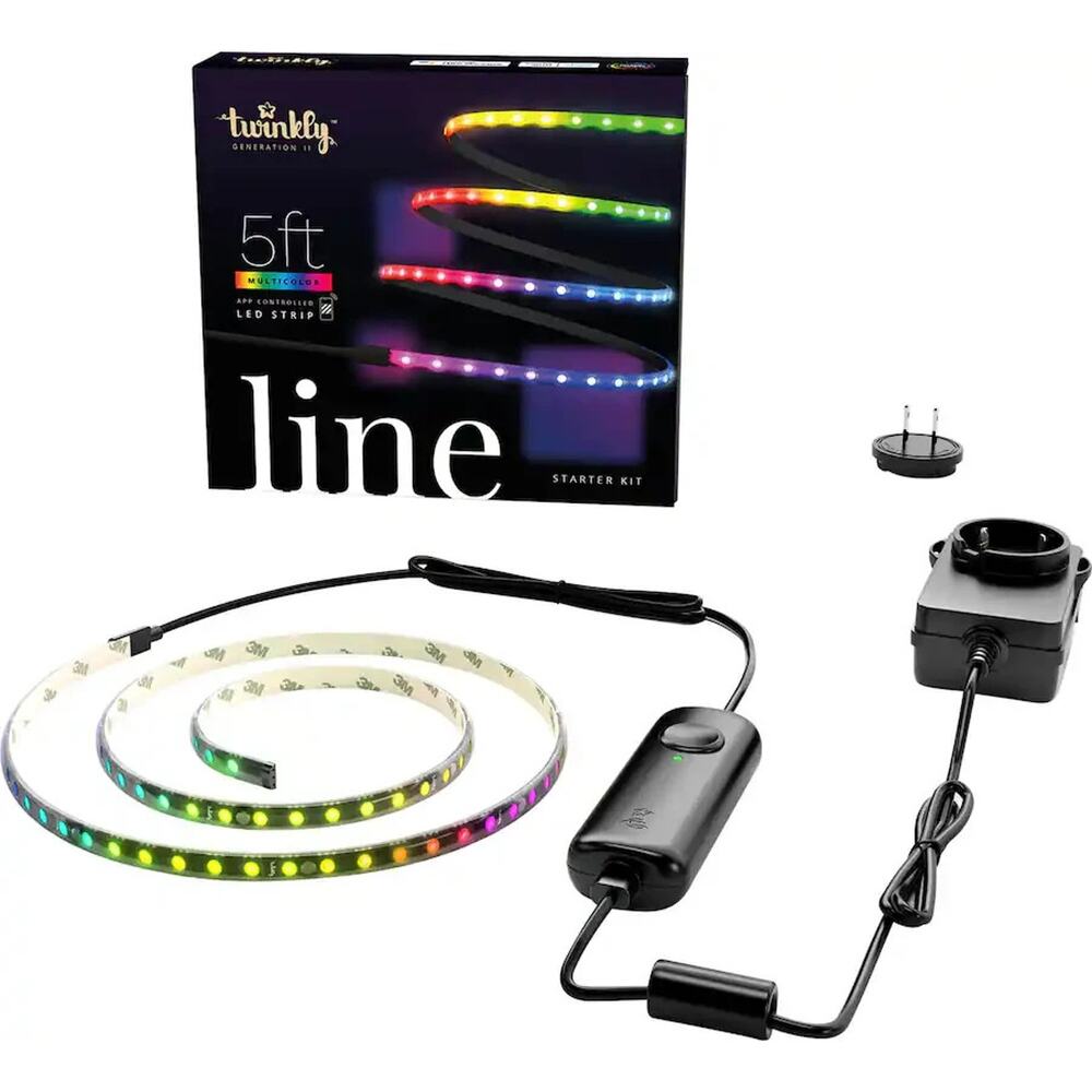 Twinkly Line Starter 100L RGB 99LED Black Wire - Ecomm